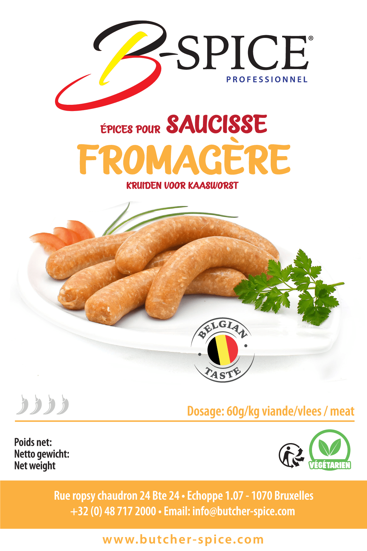 Saucisse Fromagère (12kg)