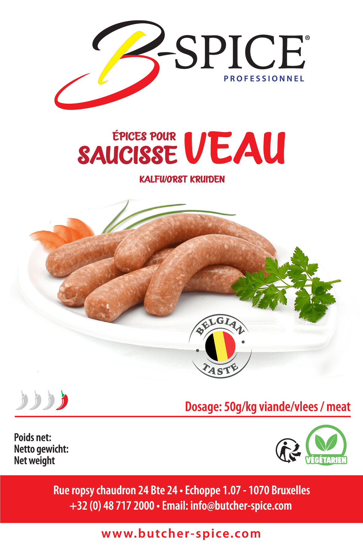 Saucisse Veau (12kg)