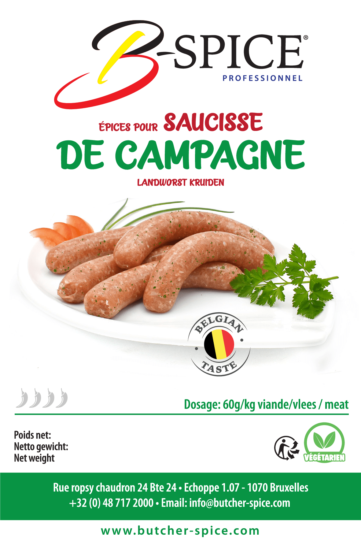 Saucisse Campagne (12kg)