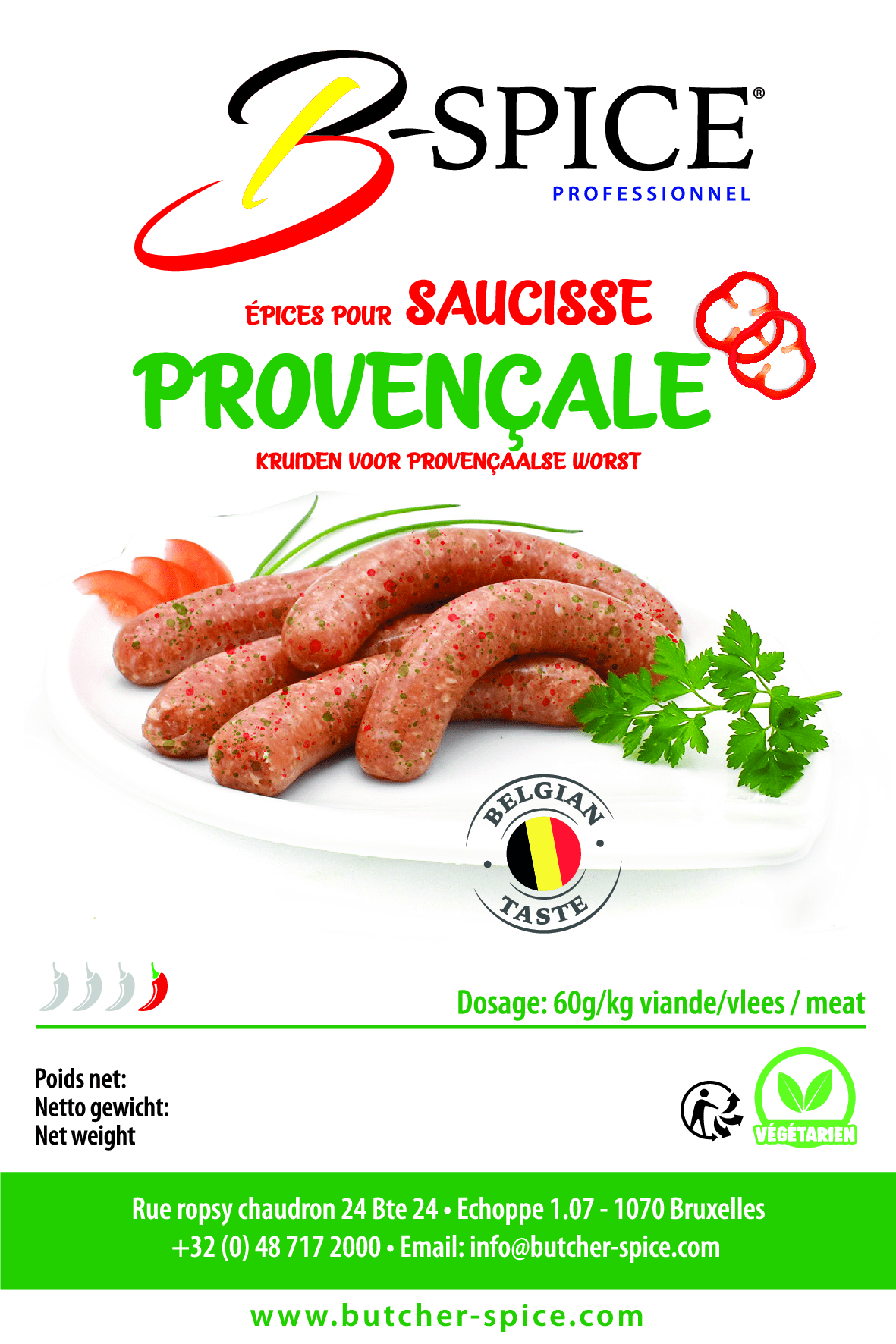 Saucisse Provençale (12kg)